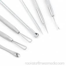 7 PCS Stainless Steel Blackhead Whitehead Pimple Acne Blemish Extractor Remover Tool Set Kit