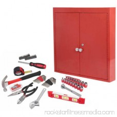 Hyper Tough 151-Piece Hand Tool Set, Metal Wall Cabinet 554249687