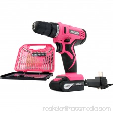 Apollo Tools 10.8V Lithium-Ion Cordless Drill with 30-Piece Accessory Set 555746961