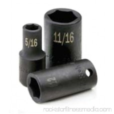 Sk Professional Tools 3/8 Drive, 1-43/64, 19mm,Impact Socket, Steel, 8989