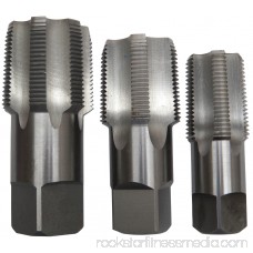 3 Piece Carbon Steel NPT Pipe Tap Set, 1, 1-1/4 and 1-1/2 568286883