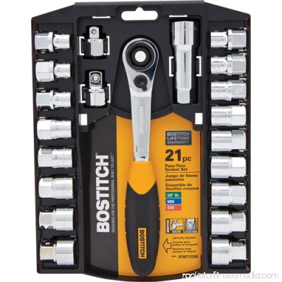 Bostitch 21-Piece 3/8-Inch Pass Thru Socket Set | BTMT72286 551548480