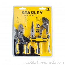 STANLEY 84-558 4-Piece Plier and Adjustable Wrench Set 001110392