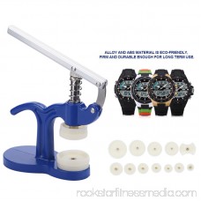 Watchmaker Press Presser Repair Tool With 12 Dies Blue,Watch Back Case Closer Repair Tool Kit