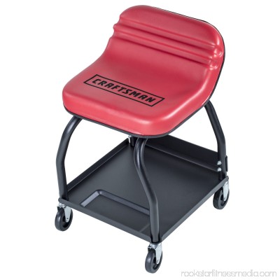 Craftsman Creeper Seat High Rise Mechanics Tool Tray Black Red C-7011