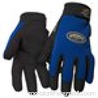 Black Stallion ToolHandz 99PLUS-BLUE Syn. Leather/Spandex Mechanic's Gloves, Large   