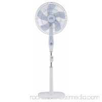 16" DC-Motor Energy Saving Stand Fan with Remote, White   551114818