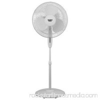 16 In. Oscillating Pedestal Stand Fan&#44; White   