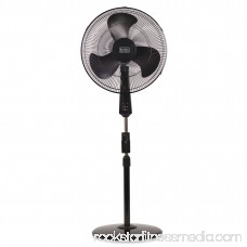 BLACK+DECKER 18 in. Stand Fan with Remote Control, Black 569976852