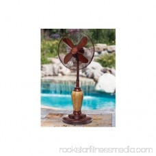 DecoBREEZE Adjustable Height Oscillating Outdoor Pedestal Fan, 18-Inch, Nautica 566237136