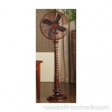 DecoBREEZE Pedestal Fan Adjustable Height 3-Speed Oscillating Fan, 16-Inch, Cantalonia 566232857