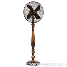 DecoBREEZE Pedestal Fan Adjustable Height 3-Speed Oscillating Fan, 16-Inch, Muriel 566232842