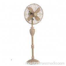 DecoBREEZE Pedestal Fan Adjustable Height 3-Speed Oscillating Fan, 16-Inch, Prestige Rustica 566232873