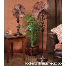 DecoBREEZE Pedestal Fan Adjustable Height 3-Speed Oscillating Fan, 16-Inch, Prestige Rustica 566232873