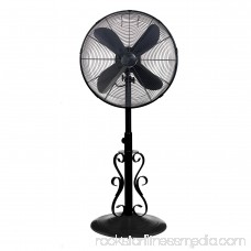 DecoBREEZE Pedestal Fan Outdoor, Oscillating Standing Adjustable Patio Fan, 18 Inch, Prestigious 566232843