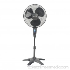 Honeywell Quietset 16 Whole Room Stand 5-Speed Fan, Model #HS-1655, Black with Remote 1150727