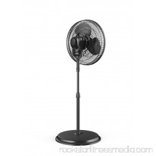 Mainstays 16 3-Speed Oscillating Pedestal Fan, Black, FS40-8MB 565867063