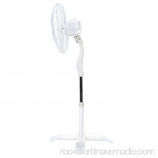 Optimus 16 Wave Oscillating Stand 3-Speed Fan, Model #F-1760, White with Remote 552103037