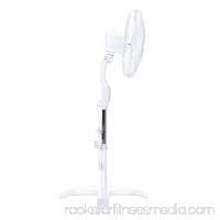 Optimus 16" Wave Oscillating Stand 3-Speed Fan, Model #F-1760, White with Remote   552103037