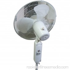 Optimus 18 Oscillating Stand Fan, White 562987725
