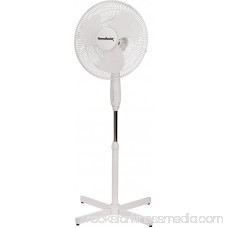 Power Zone Stand Fan, PP Blade, 40 W, 120 V, 60 Hz, 3 Speeds, 16 in W