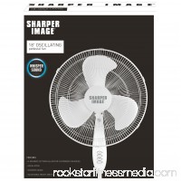 Sharper Image  18 Inch White Oscillating Stand Fan   