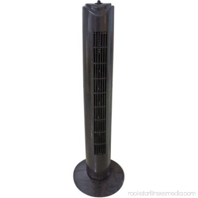 32 in. Tall Tower Fan, Black