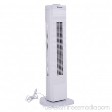 GHP 30 White ABS 3-Speed No-Blade Design Portable Oscillating Cooling Tower Fan