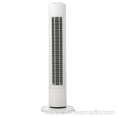 Holmes Oscillating Tower Fan, Three-Speed, White, 5 9/10W x 31H 552230143