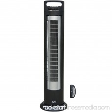 Sunpentown Reclinable Tower Fan with Ionizer, Black: