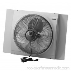 Air King 20 Inch Blades Whole House 120V 3 Speed Window Fan, Gray (2 Pack)