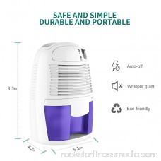 Electric Mini Dehumidifier, 1200 Cubic Feet (150 sq ft), Compact and Portable for Damp Air, Mold, Moisture in Home, Kitchen, Bedroom, Basement, Caravan, Office, Garage 570097950