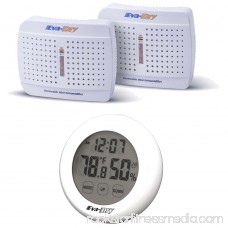 Eva-dry E-333 Mini Dehumidifier 2-PACK + Eva-Dry Indoor Humidity Hygrometer