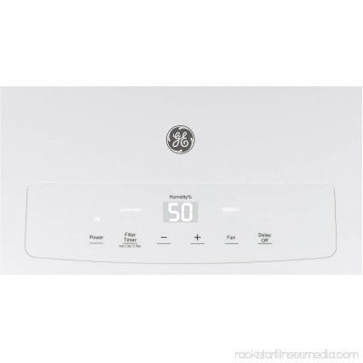 GE Appliances 50-Pint Energy Star Dehumidifier, White 556535607