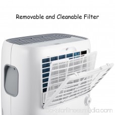Goplus Portable 30 Pint Dehumidifier Humidity Control with Casters Washable Air Filter