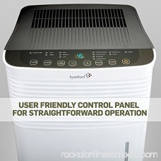 Ivation 70 Pint Energy Star Dehumidifier WITH PUMP - Large-Capacity For Spaces Up To 4,500 Sq Ft - Includes Built In Drain-Pump, Programmable Humidistat, Hose Connector, Auto Shutoff/Restart, Caster