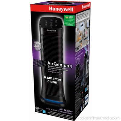 Honeywell Compact AirGenius 4 Air Cleaner/Odor Reducer HFD310, Black 552968998
